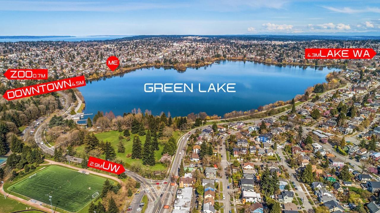 Green Lake 1St Line Home A With Central Air Conditioners Seattle Exterior photo